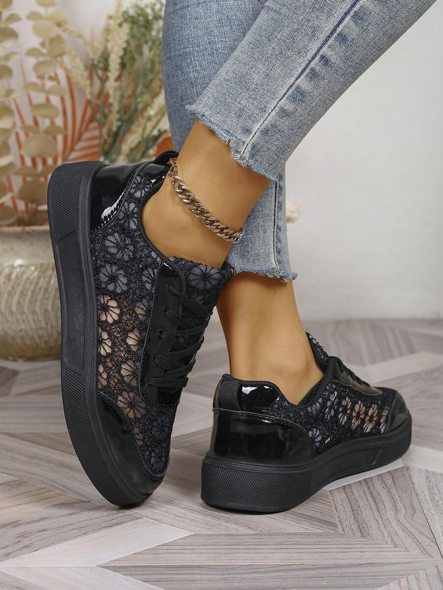 Audra™ | Sneakers Eleganti con Pizzo