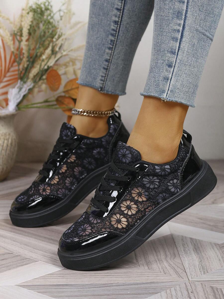 Audra™ | Sneakers Eleganti con Pizzo