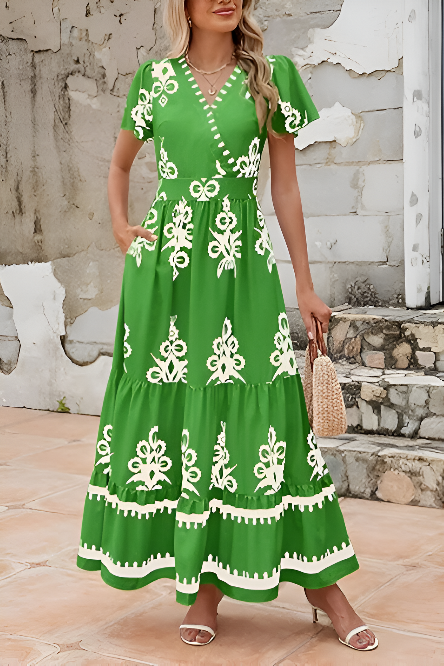 Lisa™ | Abito Maxi Boho Senza Maniche