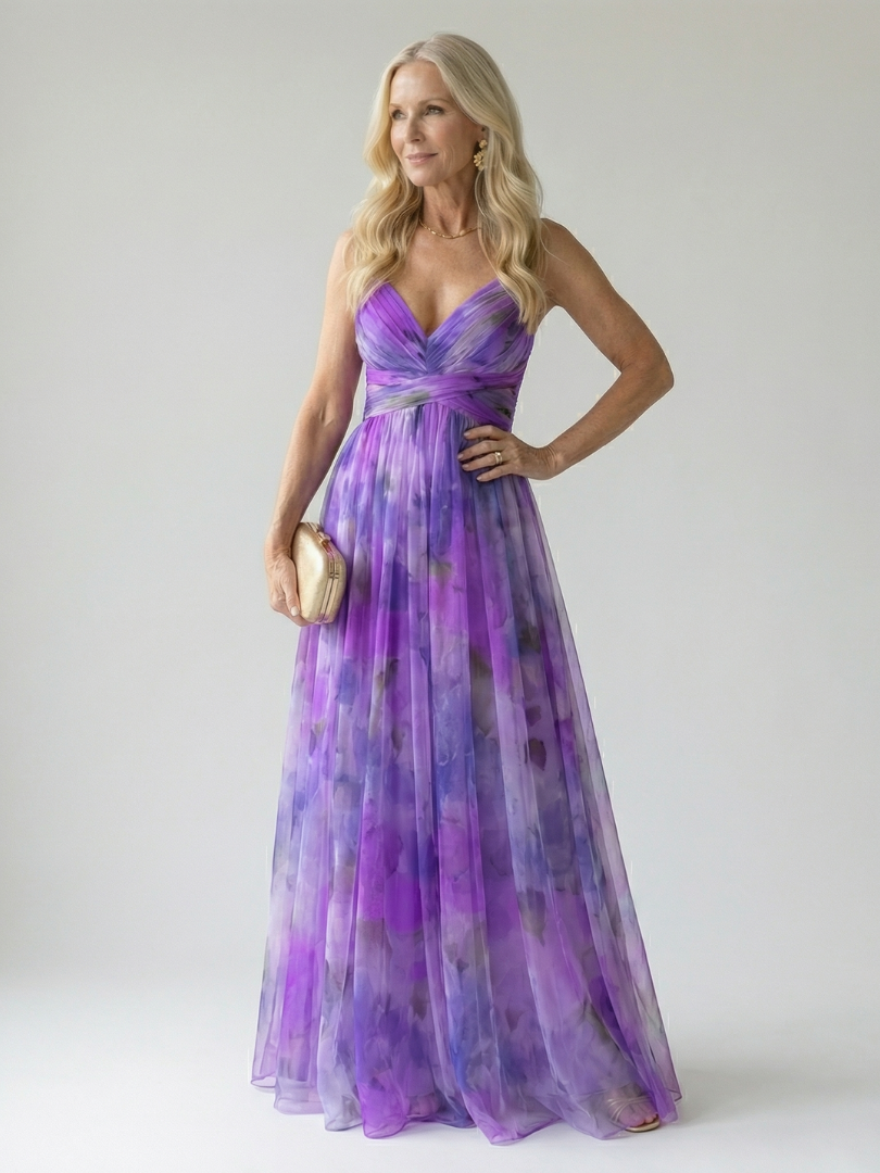 Vivienne™ | Maxi Abito con Stampa Camuffante per Pancia