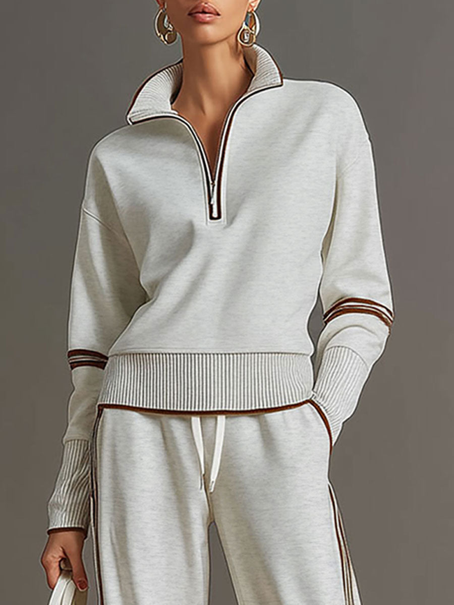 Maïa™ | Set Lounge Relaxed a Due Pezzi con Zip