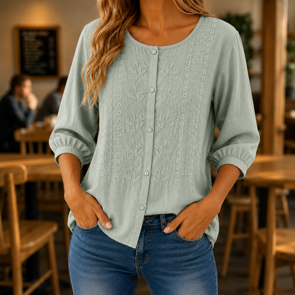 1 + 1 gratis Amelie™ | Elegante Blusa Ricamata