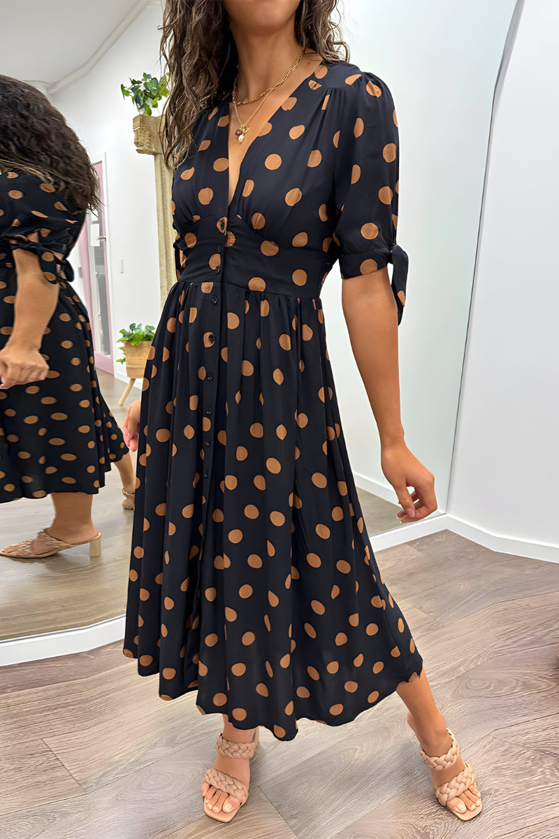 Noria™ | Elegante abito a pois