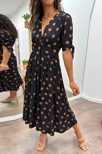 Noria™ | Elegante abito a pois