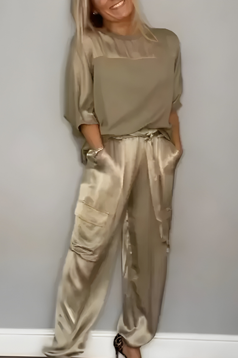 Enya™ | Elegante Set Abbinato in Seta