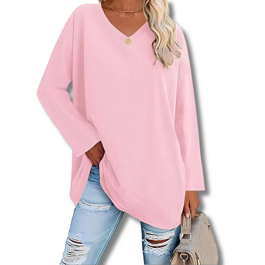Letizia™ | Maglione a maniche lunghe con scollo a V