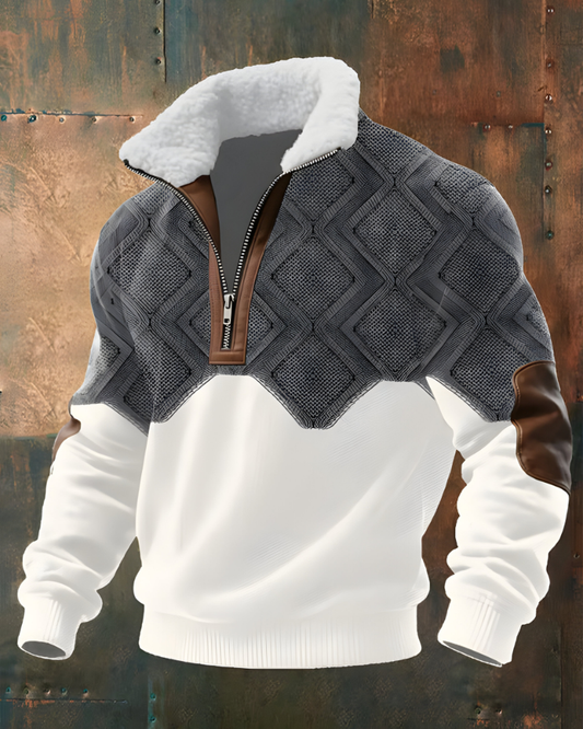 Hugo™ | Maglione Mezza Zip Confortevole e Testurizzato