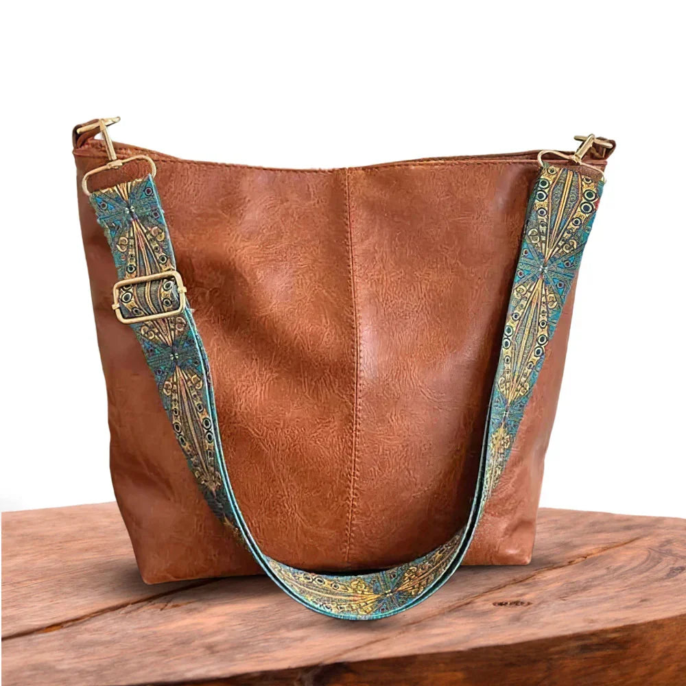Charme Vintage di Chelsey | Borsa a Spalla in Pelle Vegana