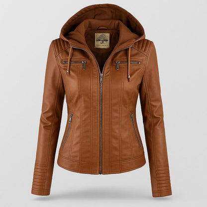 Briella | Giacca in Pelle Resistente alle Intemperie per Donna | Stile Duraturo