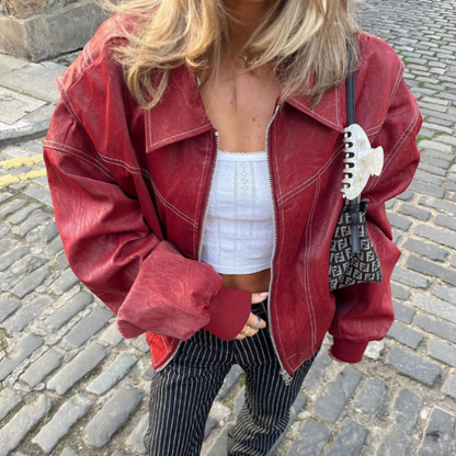 Amara | Il Bomber In Pelle Essentiel