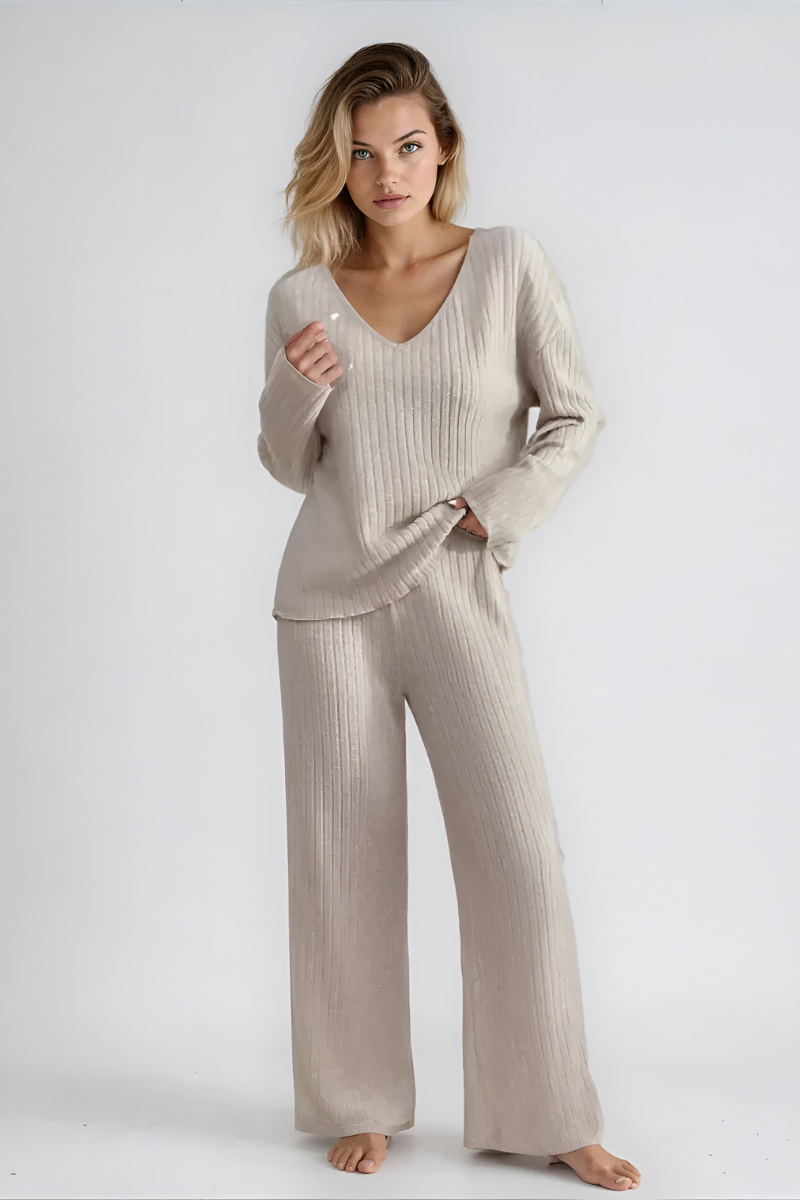 Amaris™ | Set lounge a maglia a coste morbido