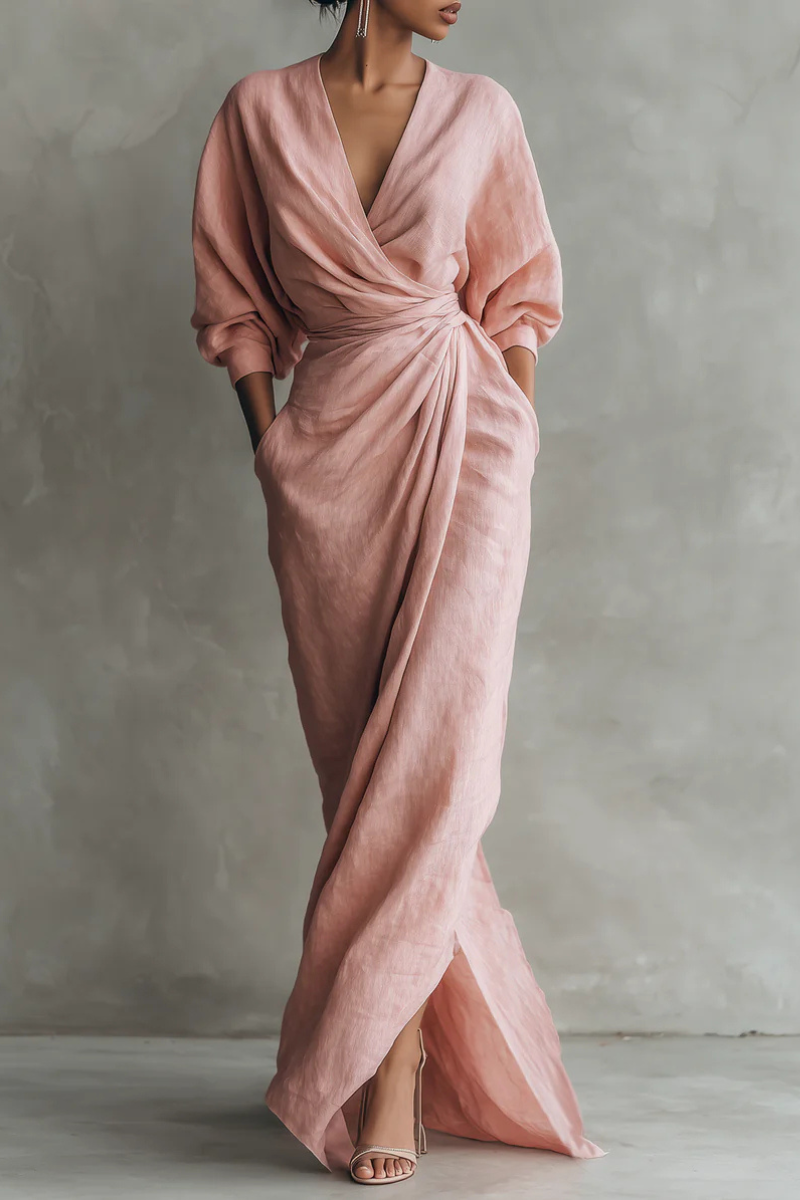 Nina™ | Abito Maxi Avvolgente Elegante