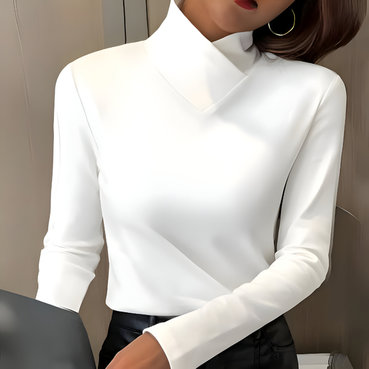 Mira™ | Elegante Top Minimal a Maniche Lunghe