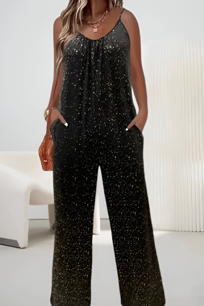 Niva™ | Tuta Shimmer Elegante con Pantaloni Ampi