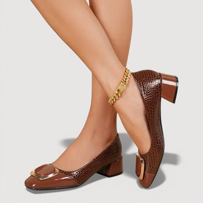 Vika™ | Tacchi Ortodontici in Pelle Eleganti e Confortevoli