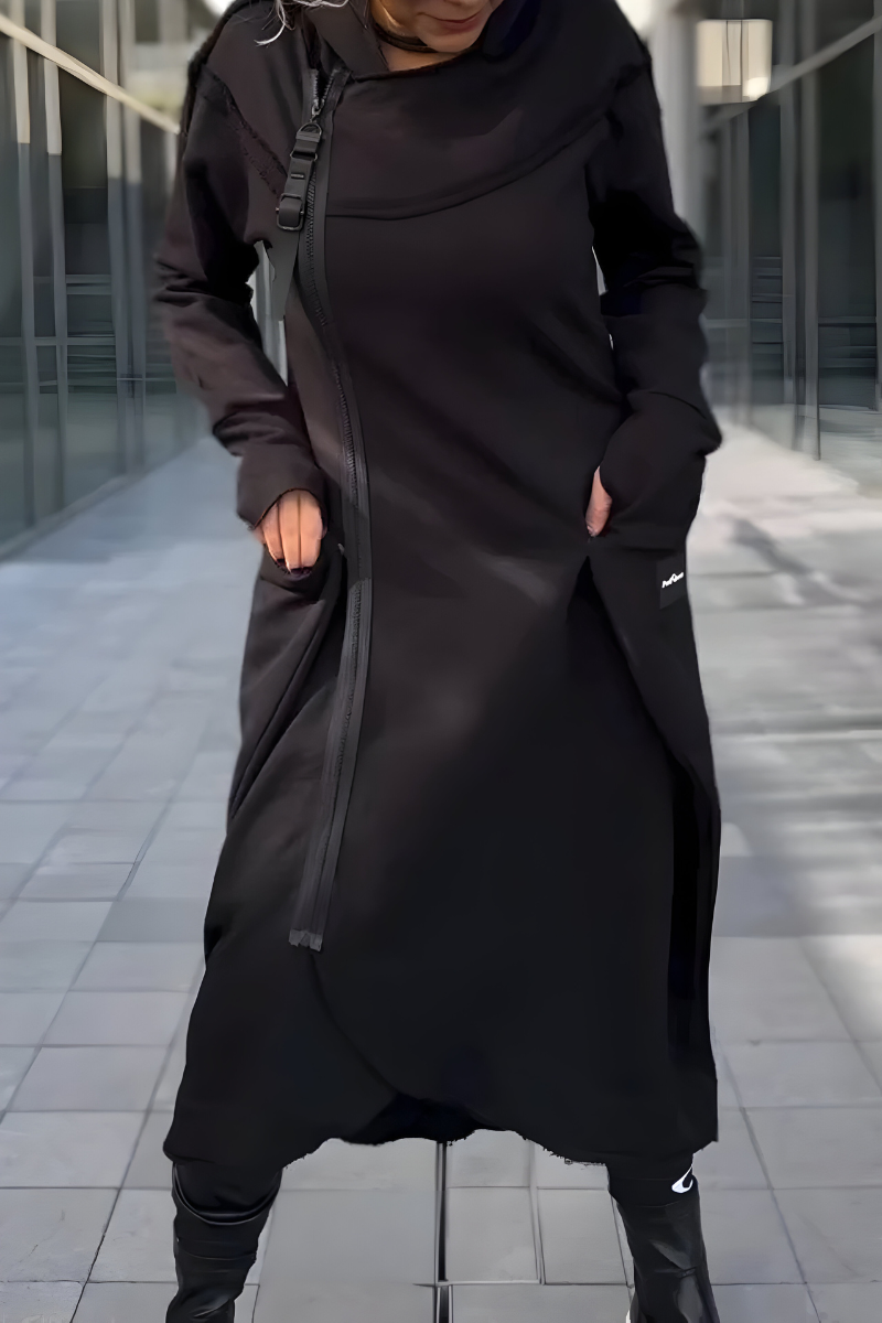 Estelle™ | Abito Hoodie Lungo con Zip