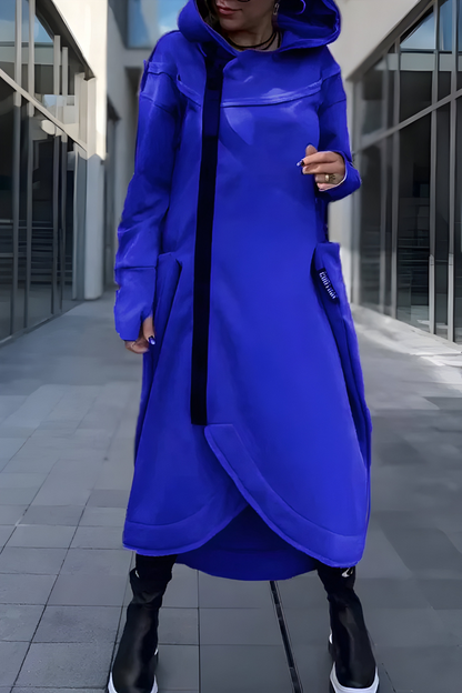 Estelle™ | Abito Hoodie Lungo con Zip