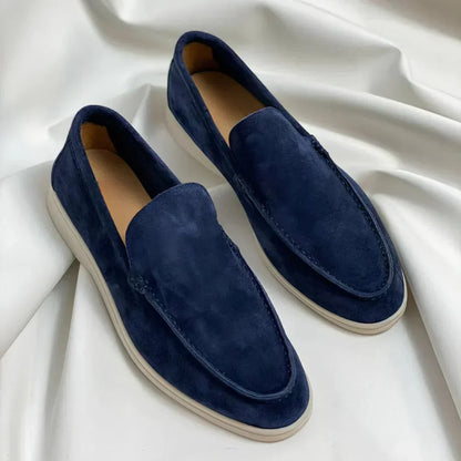 Eleganti mocassini in suede