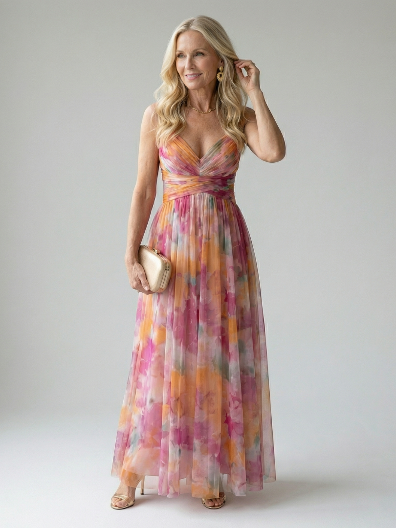 Vivienne™ | Maxi Abito con Stampa Camuffante per Pancia