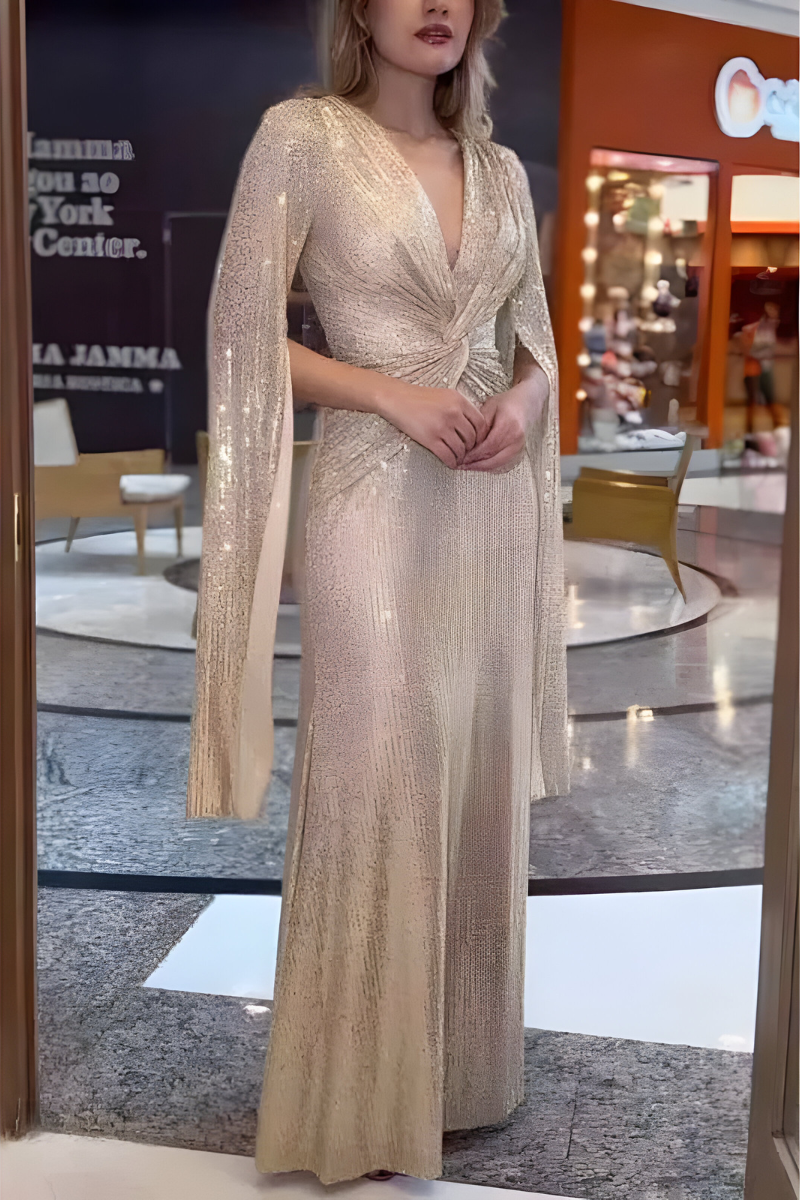 Mira™ | Abito Maxy Shimmer Elegante