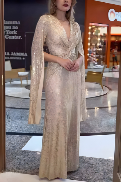 Mira™ | Abito Maxy Shimmer Elegante