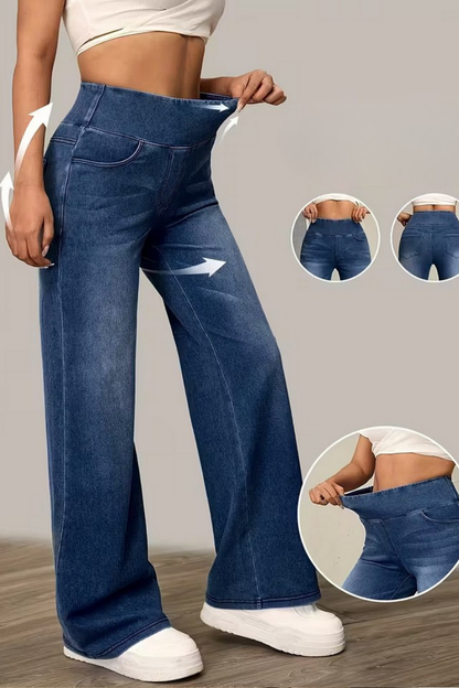 Novi™ | Pantaloni Ampi a Vita Alta