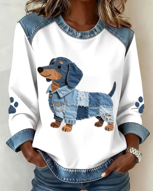 Dax™ | Maglione Con Stampa Patchwork Di Animali