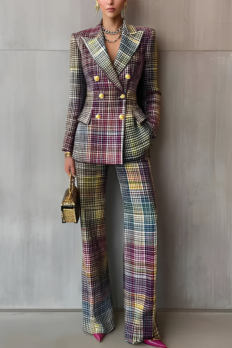 Celyn™ | Elegante Set a Quadri in Due Pezzi