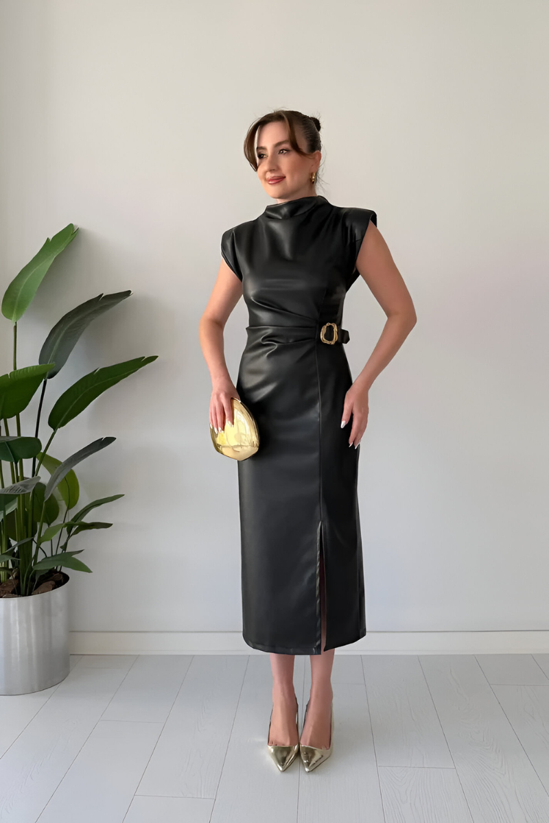 Sona™ | Moderno abito in pelle senza maniche