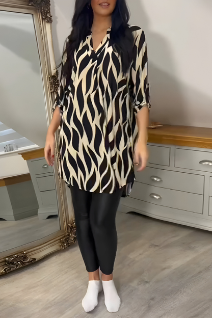 Tessa™ | Top Elegante e Fluida con Stampa