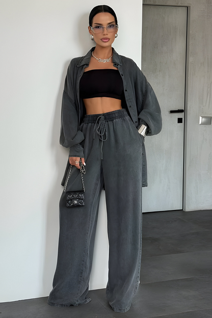 Noelle™ | Set lounge moderno con pantaloni larghi
