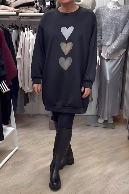 Nara™ | Abito felpa lungo casual