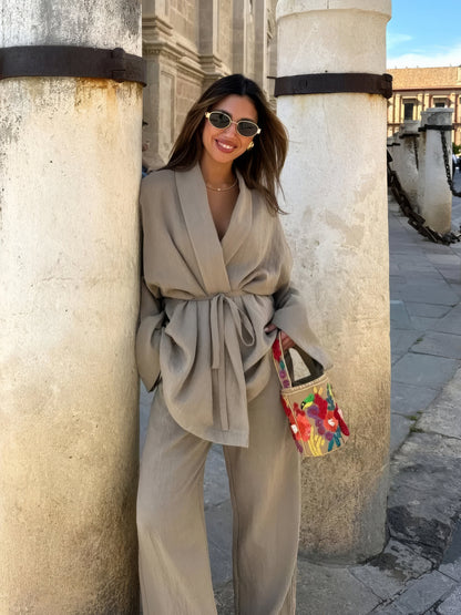 Bella | set kimono linnen