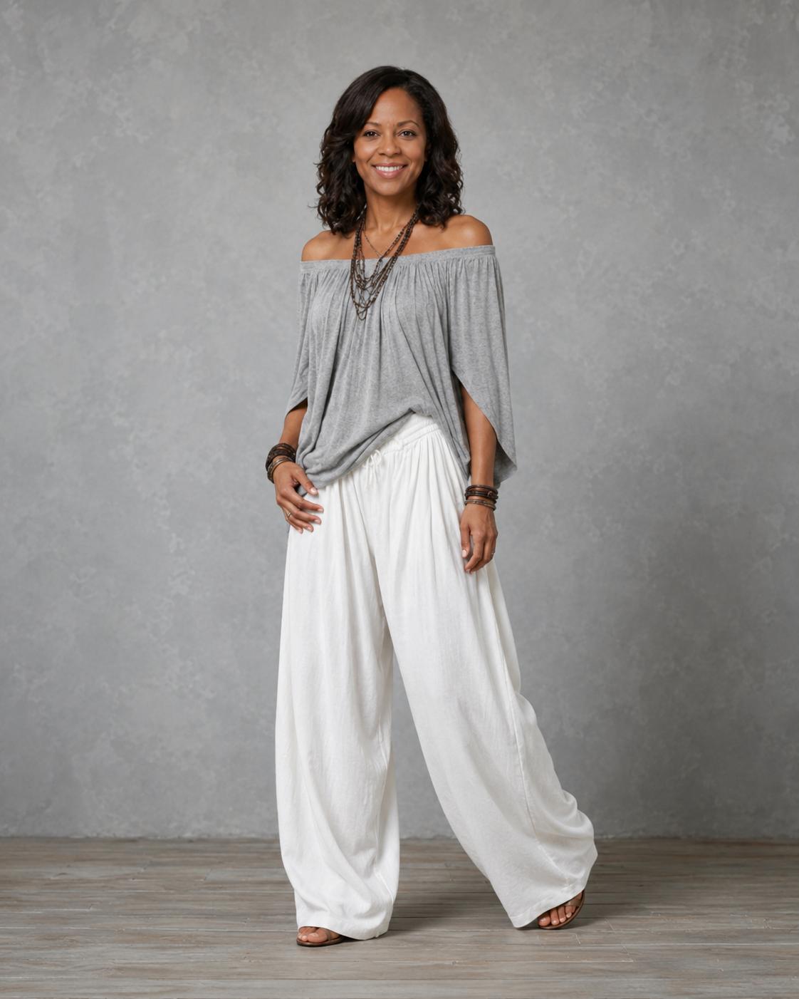 Maïlys™ | Set Relaxed Off-Shoulder 2 Pezzi