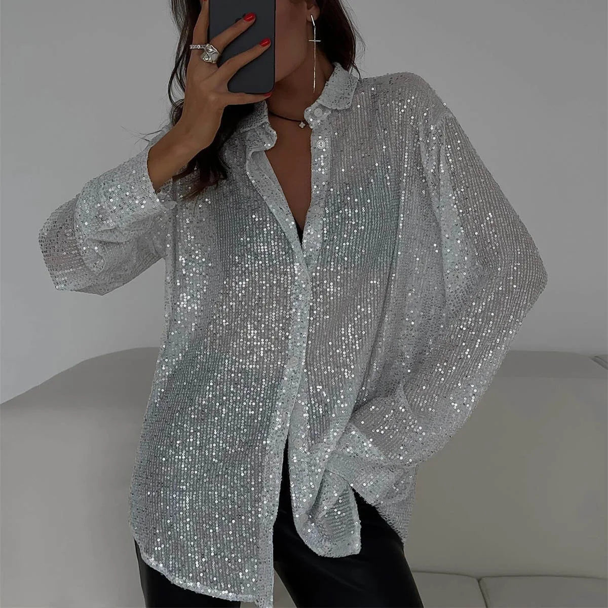 Zela™ | Elegante Abito Midi con Paillettes