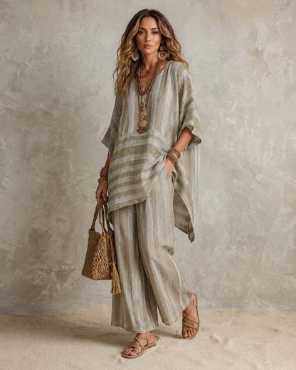 Maéva™ | Set Bohemien in Lino 2 Pezzi