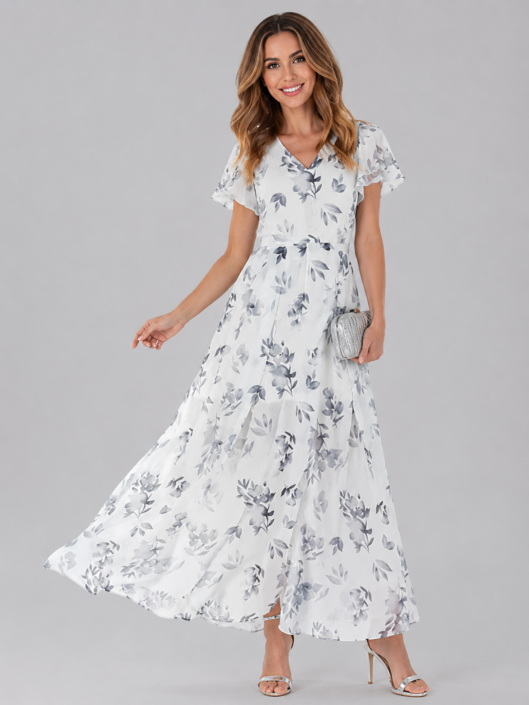 Florine™ | Abito Maxi a Fiori Camuffa Pancia