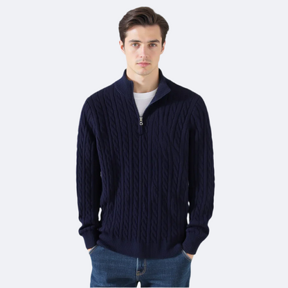 Eamon™ | Maglione classico a mezza zip