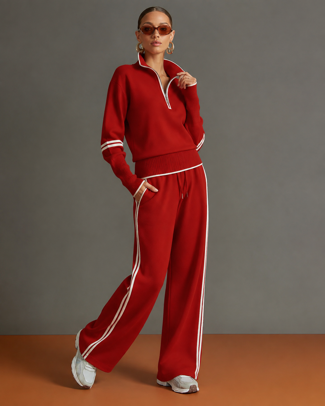 Maïa™ | Set Lounge Relaxed a Due Pezzi con Zip