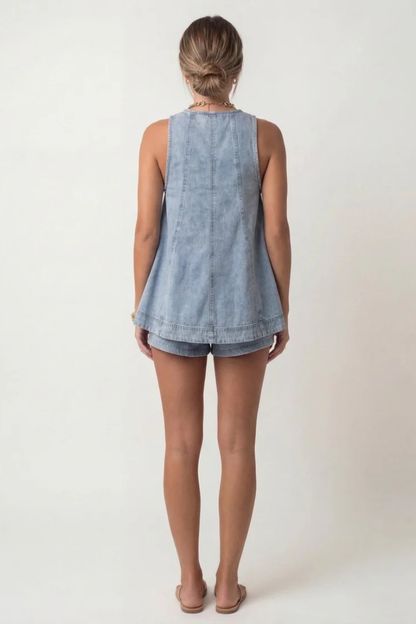Mira™ | Set Denim Casual Loose