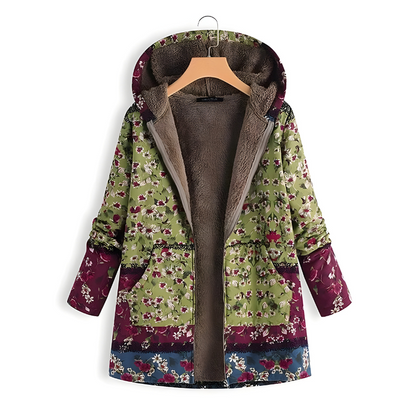 Mira™ | Giacca in Fleece con Fiori Eleganti