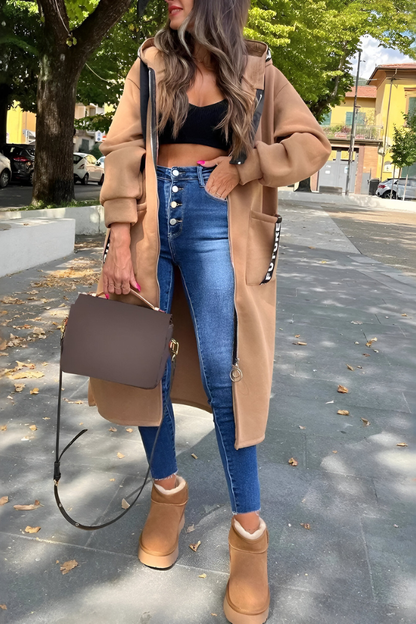 Elva™ | Felpa oversize casual con zip