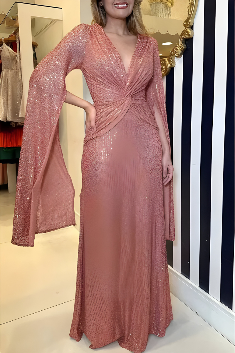 Mira™ | Abito Maxy Shimmer Elegante