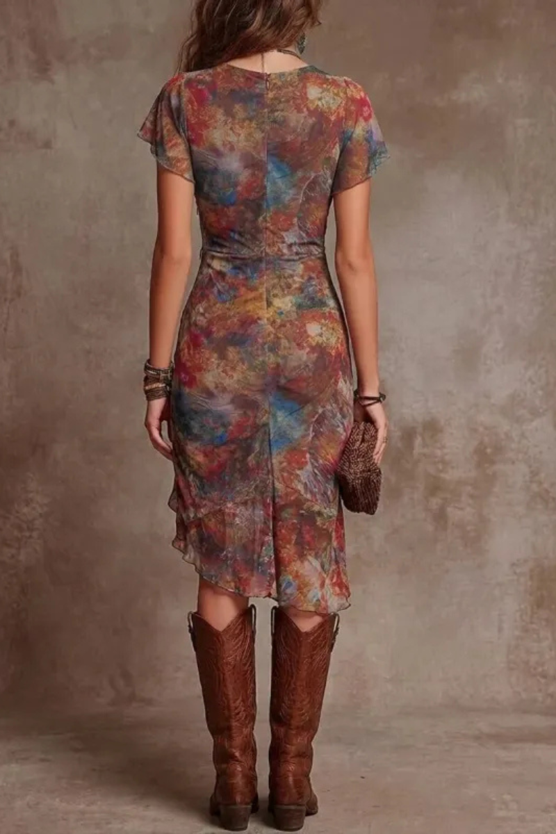 Elara™ | Abito Boho Avvolgente Elegante