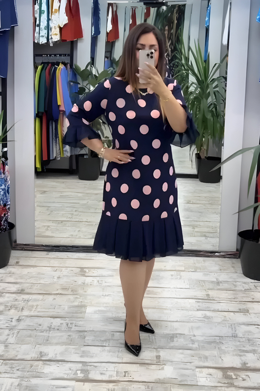 Rosa | Abito Leggero a Pois