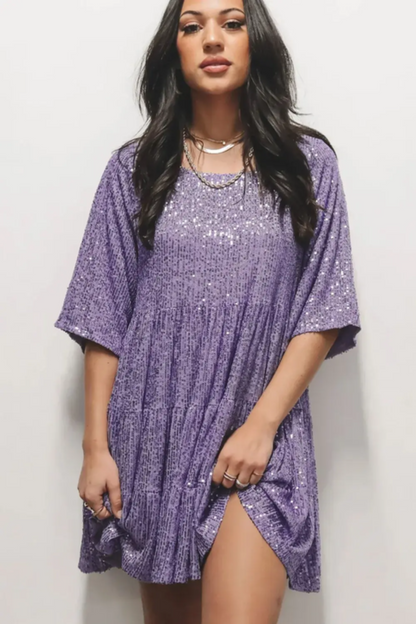 Lilia™ | Elegante abito da festa svasato con paillettes