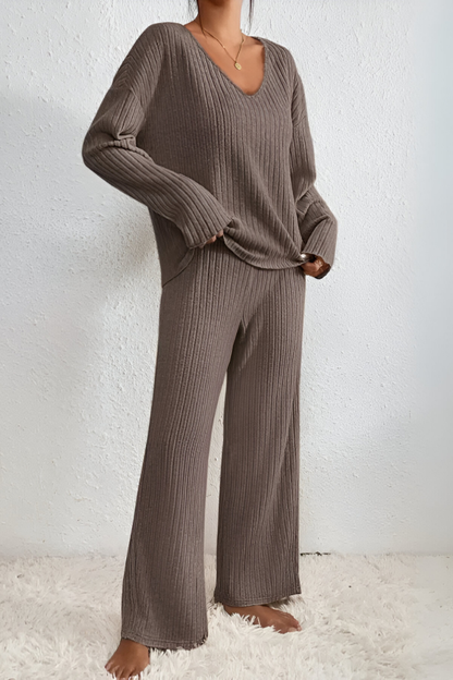 Amaris™ | Set lounge a maglia a coste morbido