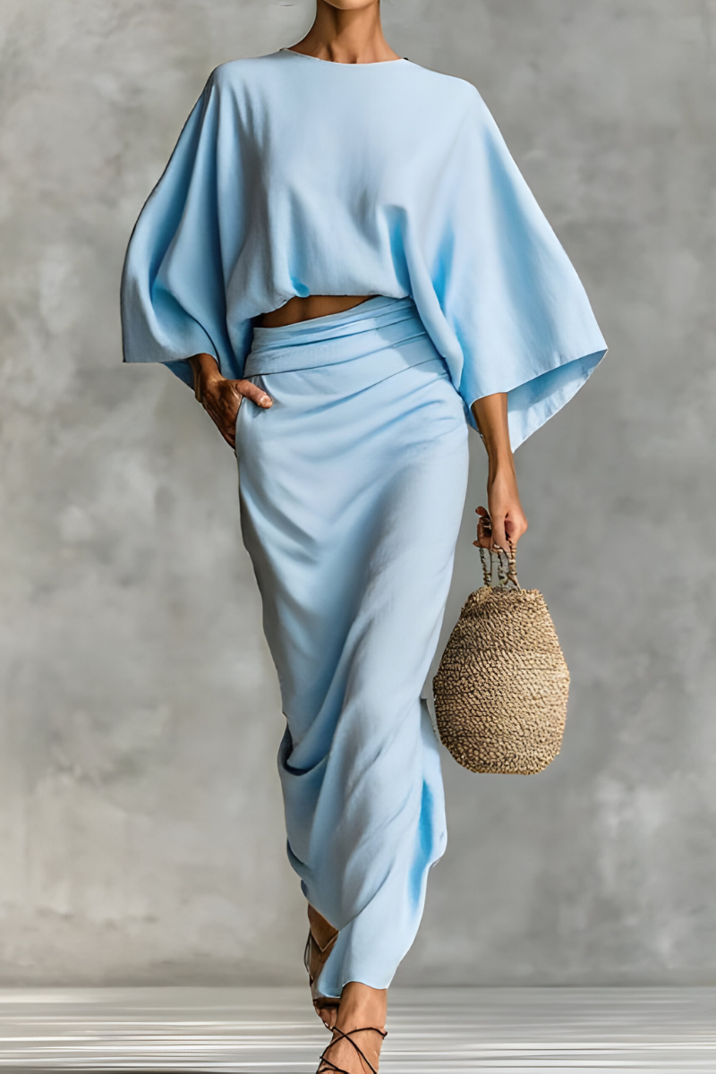 Elara™ | Set top e gonna drappeggiati e chic