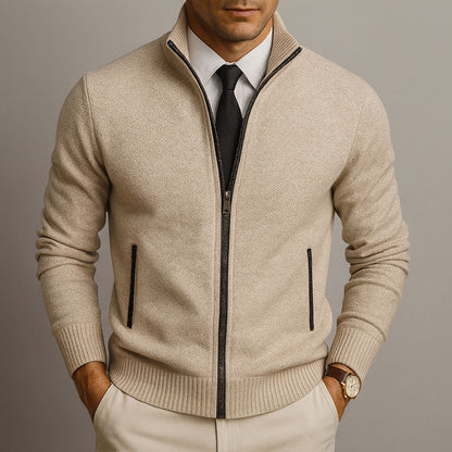 Davi™ | Maglione Zip Moderno Texture