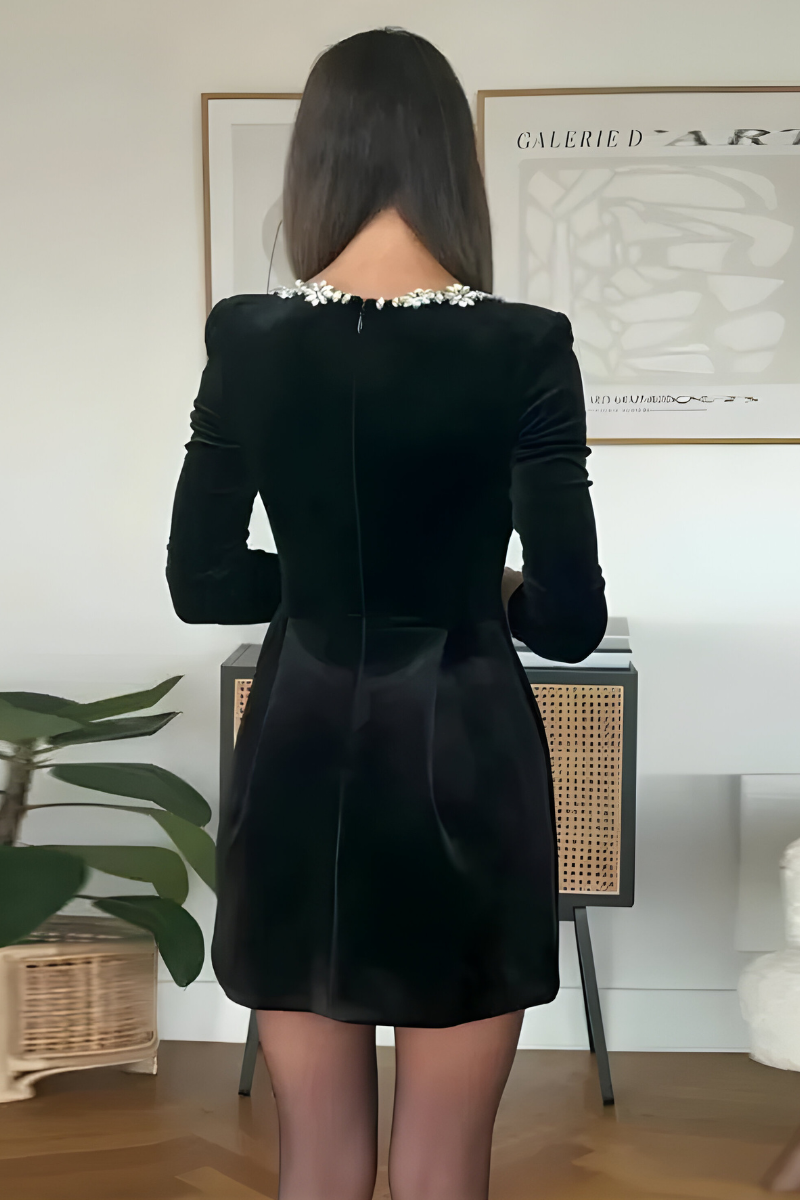 Noelle™ | Abito da cocktail in velluto classico
